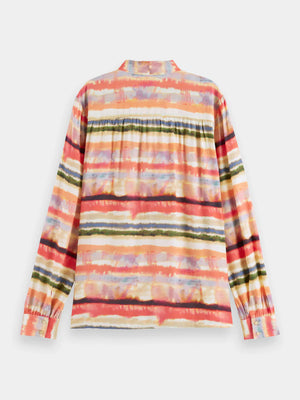 Psychedelic Shirt Tie Neck back side