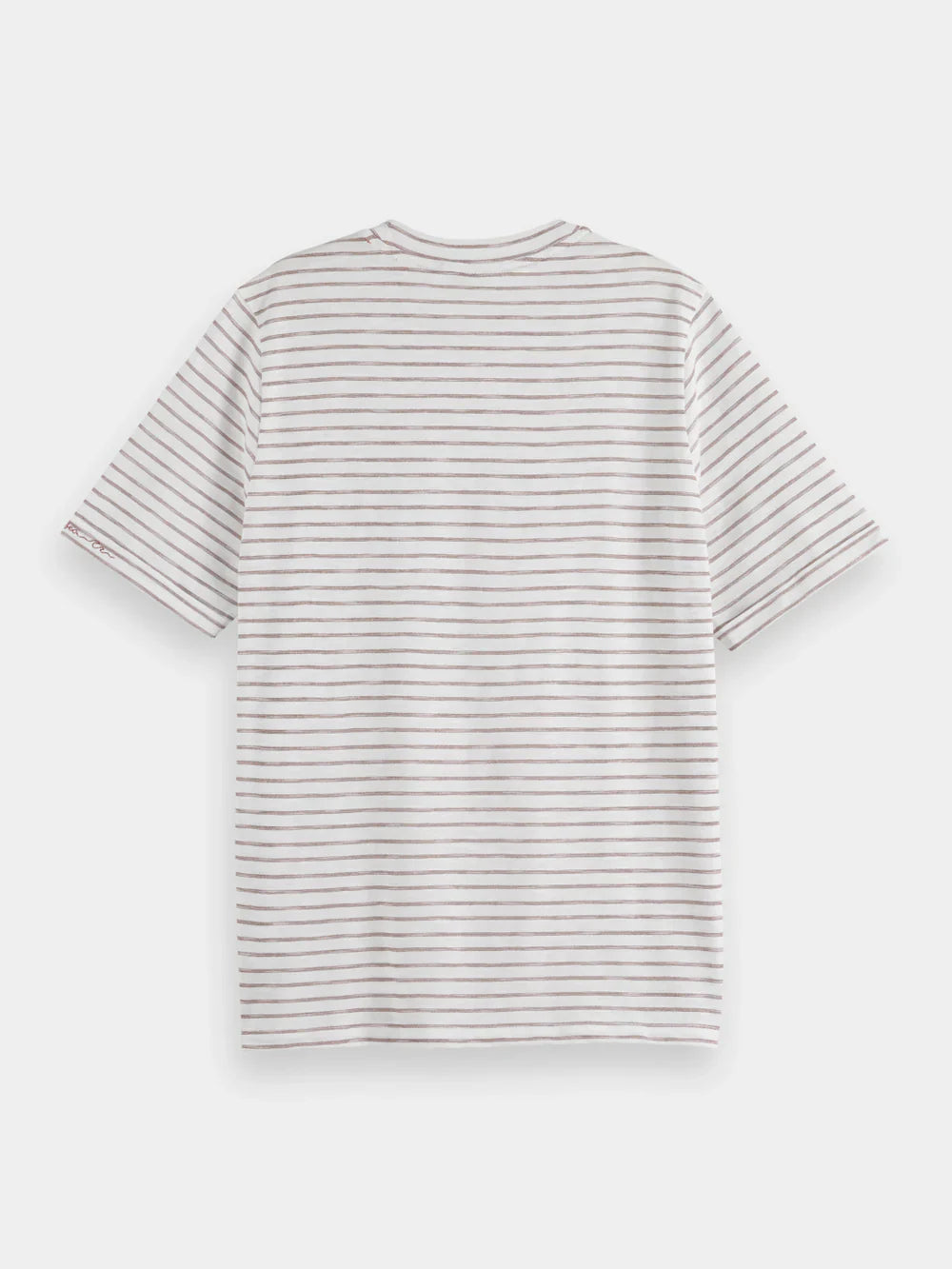 Relaxed-fit Lurex Striped T-Shirt - White 177377