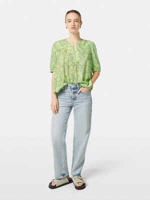 Short Sleeved Top - Abstract Floral U9A00636T