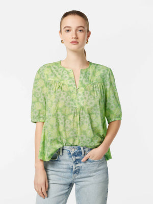 Short Sleeved Top - Abstract Floral U9A00636T