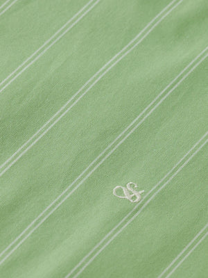 Striped Girlfriend Shirt - Pistachio U9B00679T