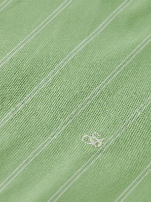 Striped Girlfriend Shirt - Pistachio U9B00679T