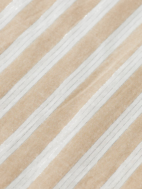 Striped Midi Shirt Dress - Desert Sand U00622T