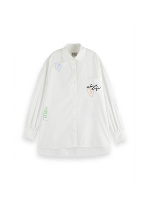 Embroided poplin shirt - B00627T