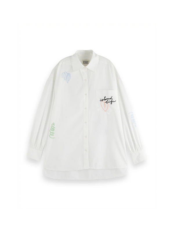Embroided poplin shirt - B00627T
