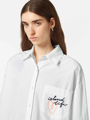 Embroided poplin shirt - B00627T