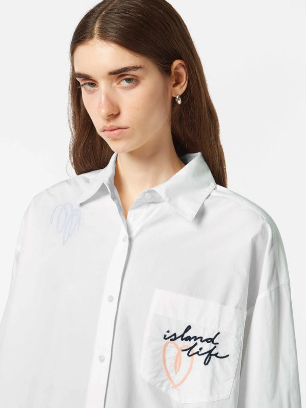 Embroided poplin shirt - B00627T