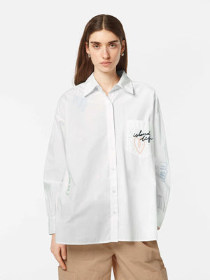 Embroided poplin shirt - B00627T