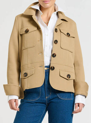 Hemming Scuba Jacket - Caramel