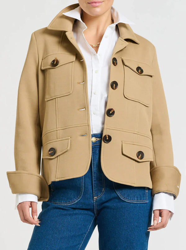 Hemming Scuba Jacket - Caramel