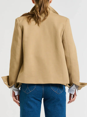 Hemming Scuba Jacket - Caramel