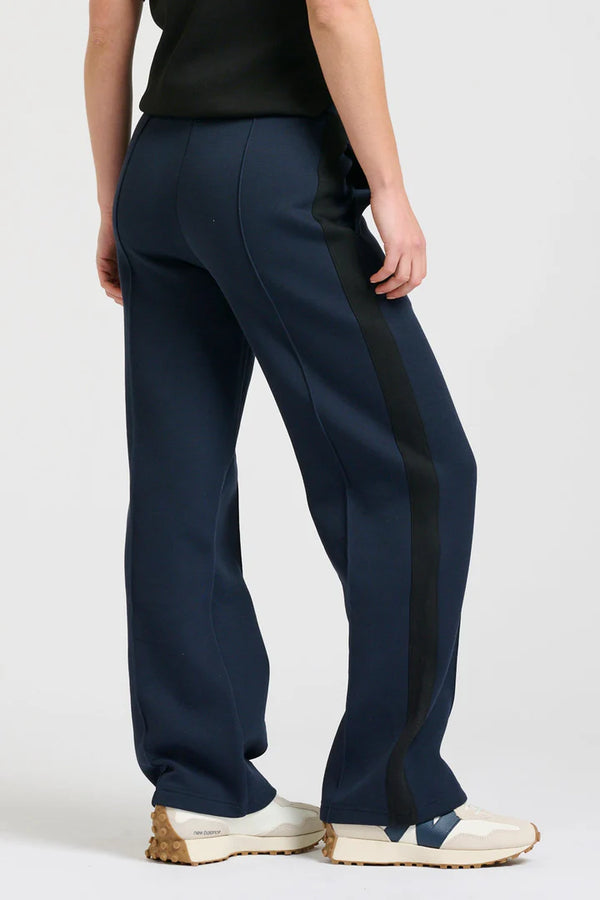 Lucile Scuba Track Pant - French Navy/Black