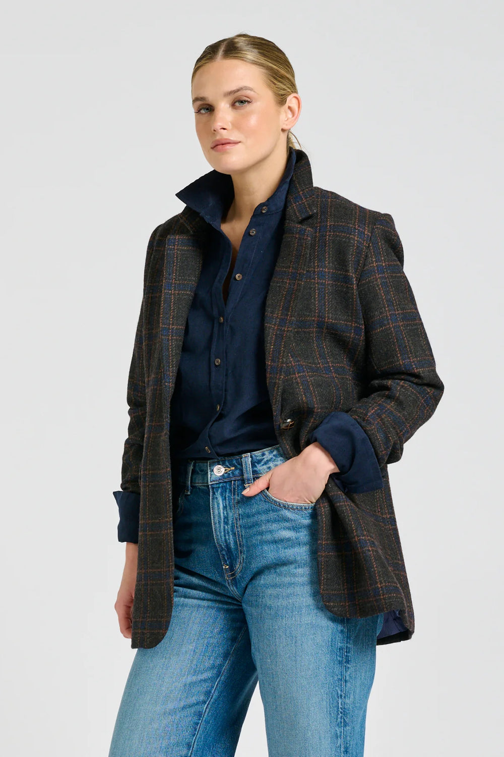 The Iris Blazer - Perfect Plaid