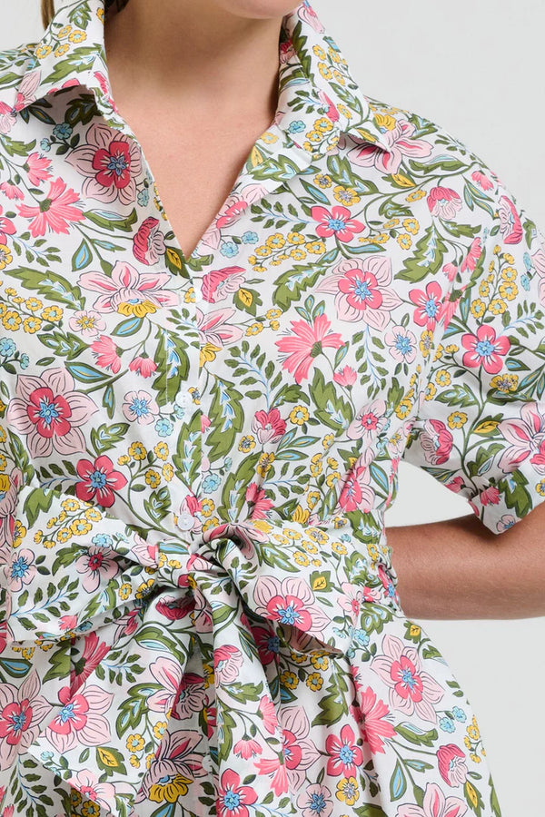 The Lucy Dress - Passion Flower White