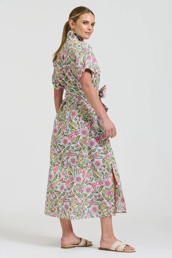 The Lucy Dress - Passion Flower White
