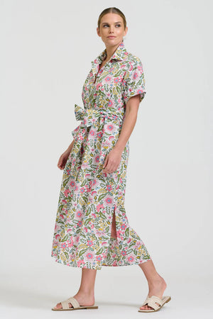 The Lucy Dress - Passion Flower White