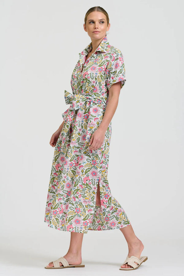 The Lucy Dress - Passion Flower White