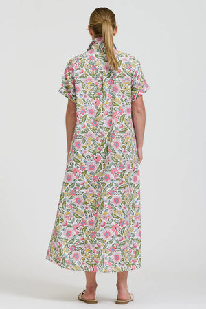 The Lucy Dress - Passion Flower White