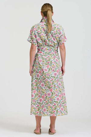 The Lucy Dress - Passion Flower White