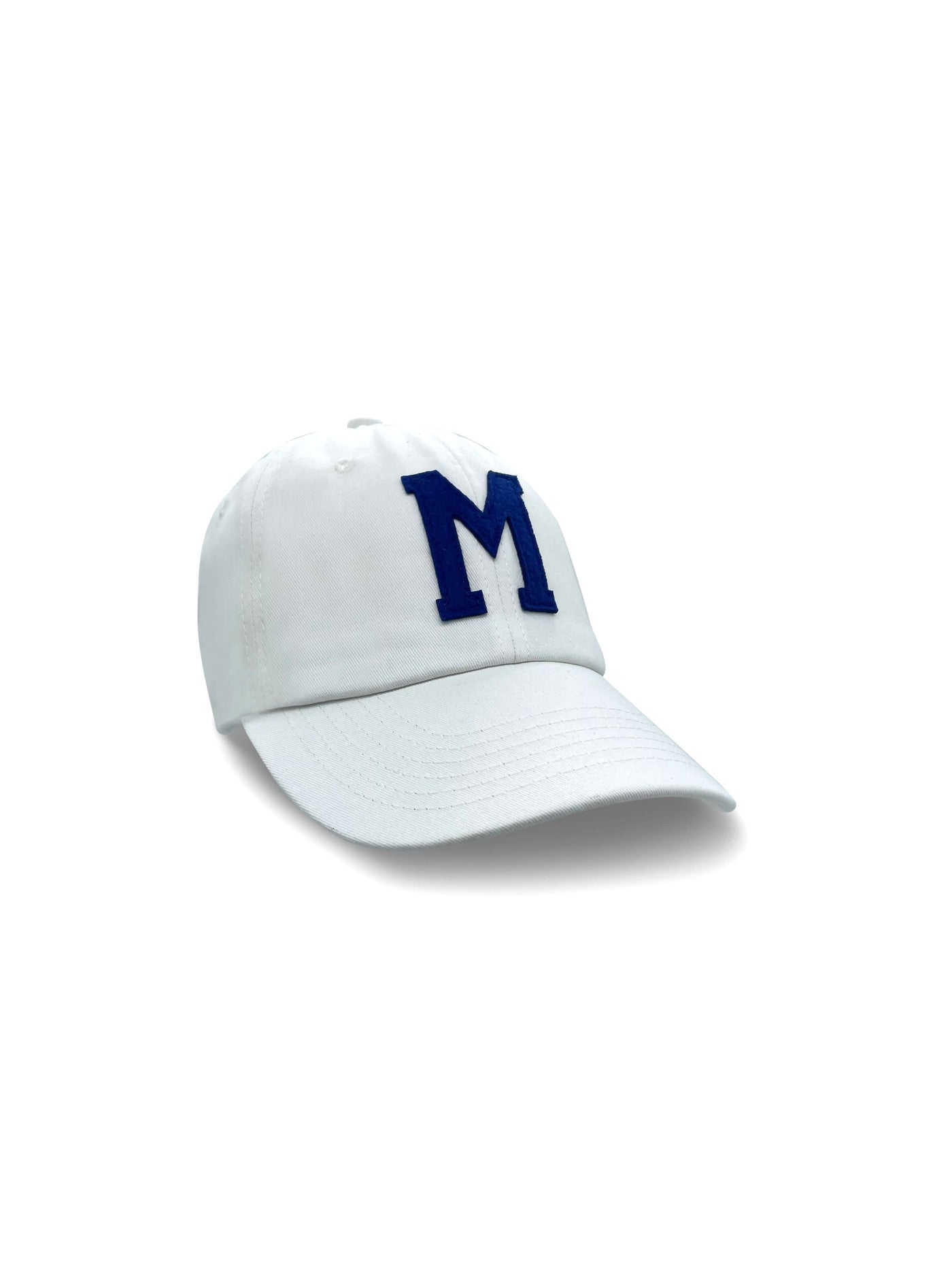 College Letter Cap White