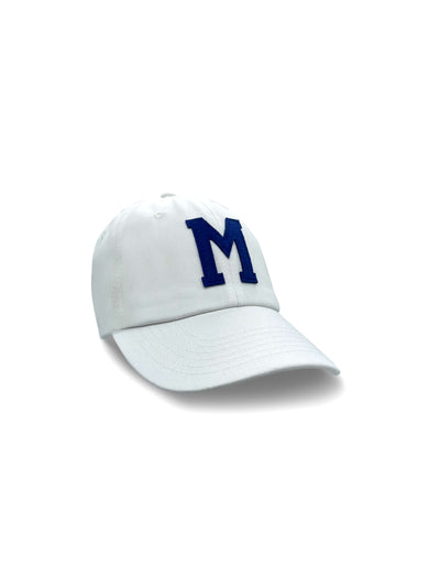 College Letter Cap White