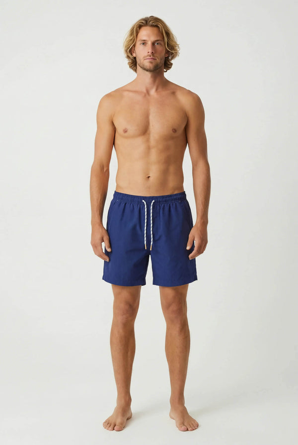 Solid Navy Swim Short