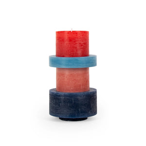 Candle Stack 4 - Red & Blue