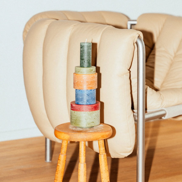 Candle Stack 6 - Brown