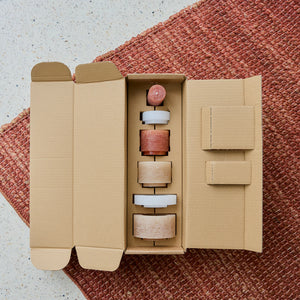 Candle Stack 6 - Burgundy