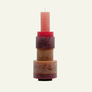 Candle Stack 6 - Burgundy