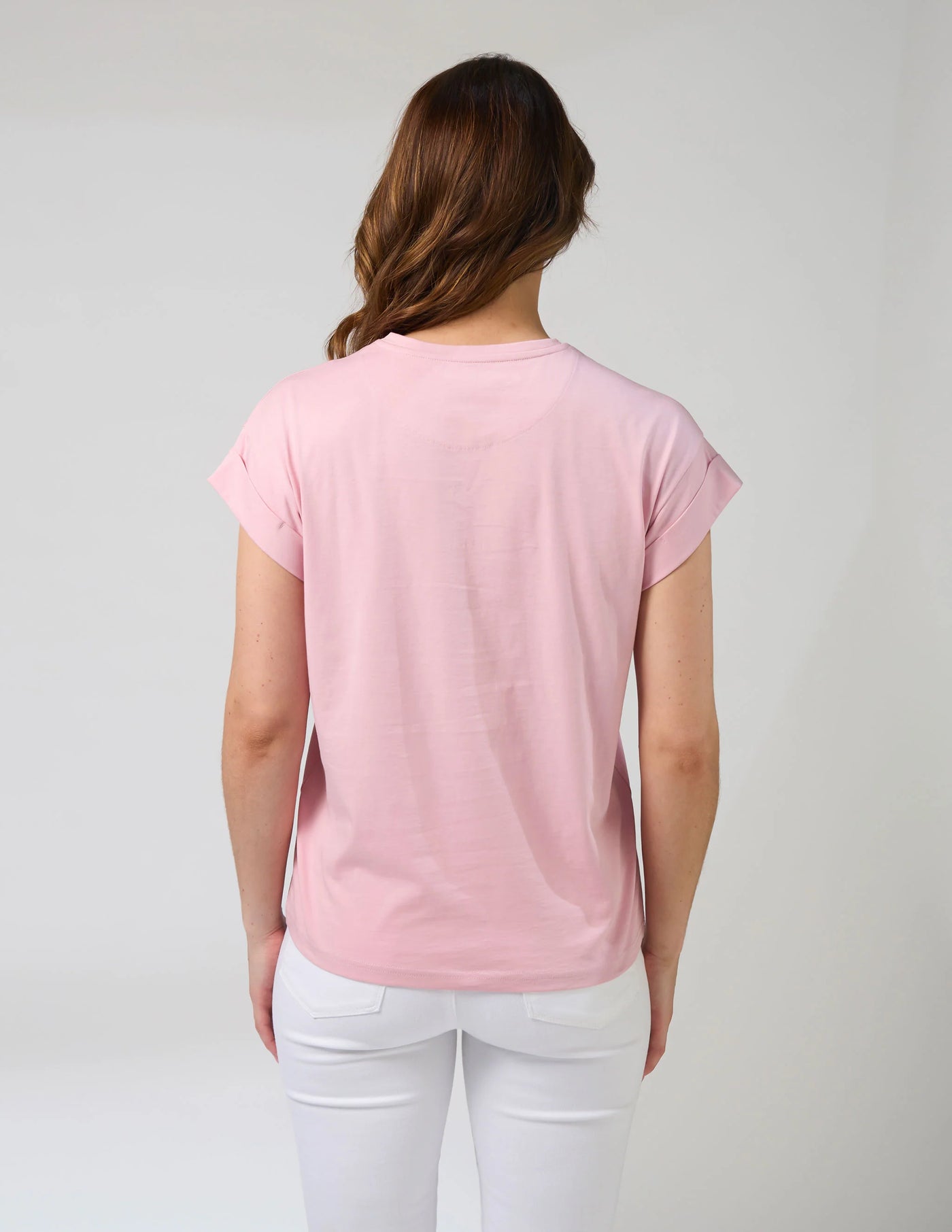Cuff Tee - Mauve Jardin Tile