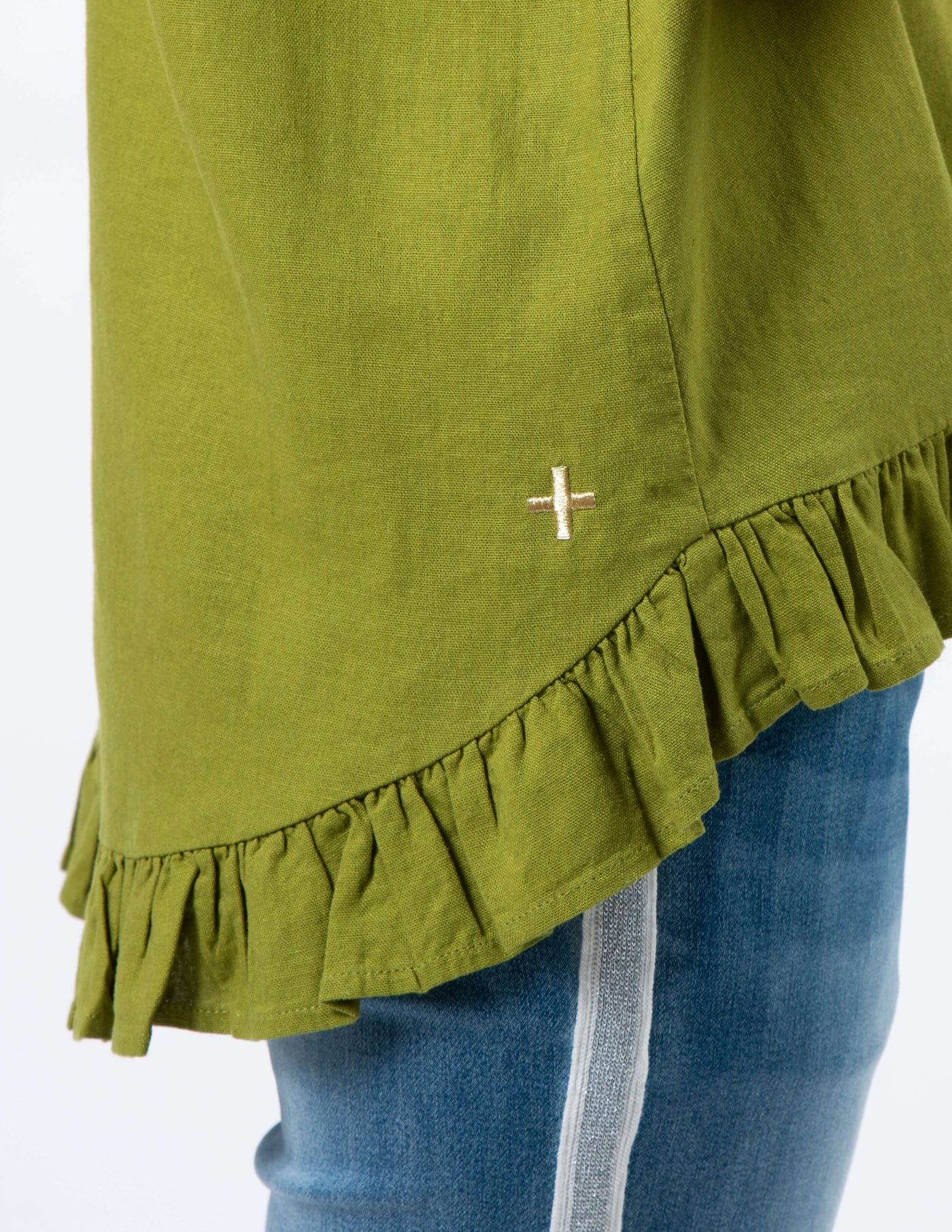 Frill Seeker Blouse - Guacamole