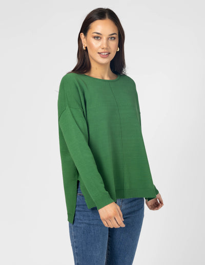 Halle Knit Top - Wheatgrass