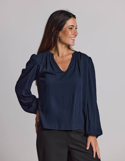 Hudson Blouse - Blueberry