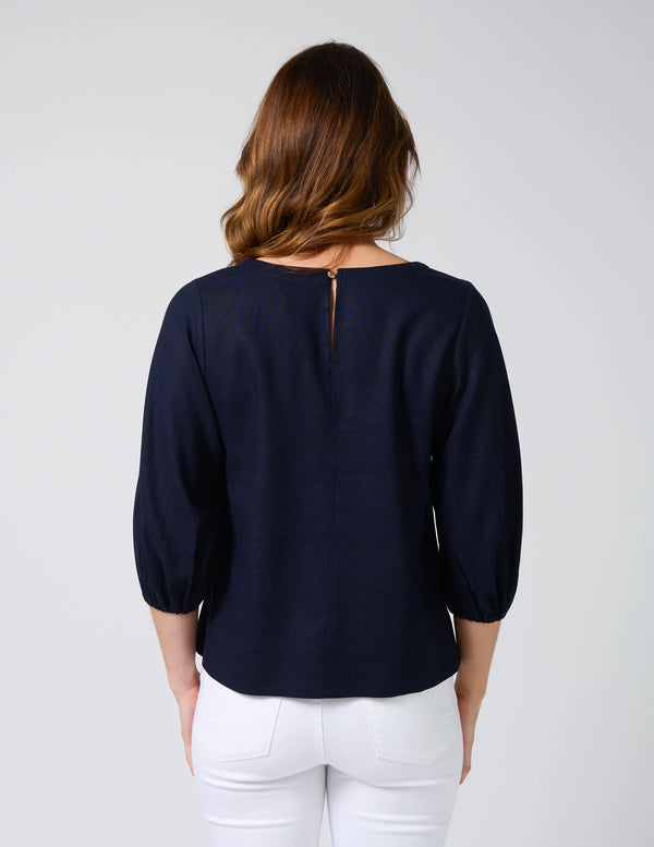 Ursula Blouse - Hampton Blue
