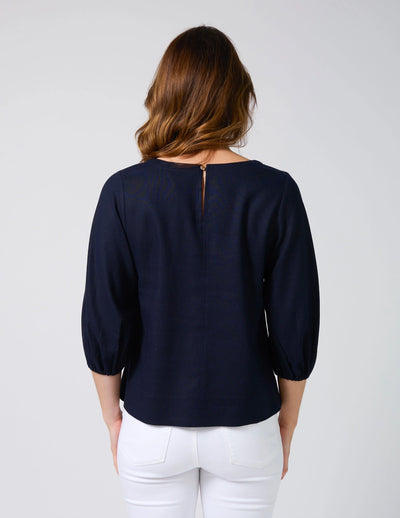 Ursula Blouse - Hampton Blue