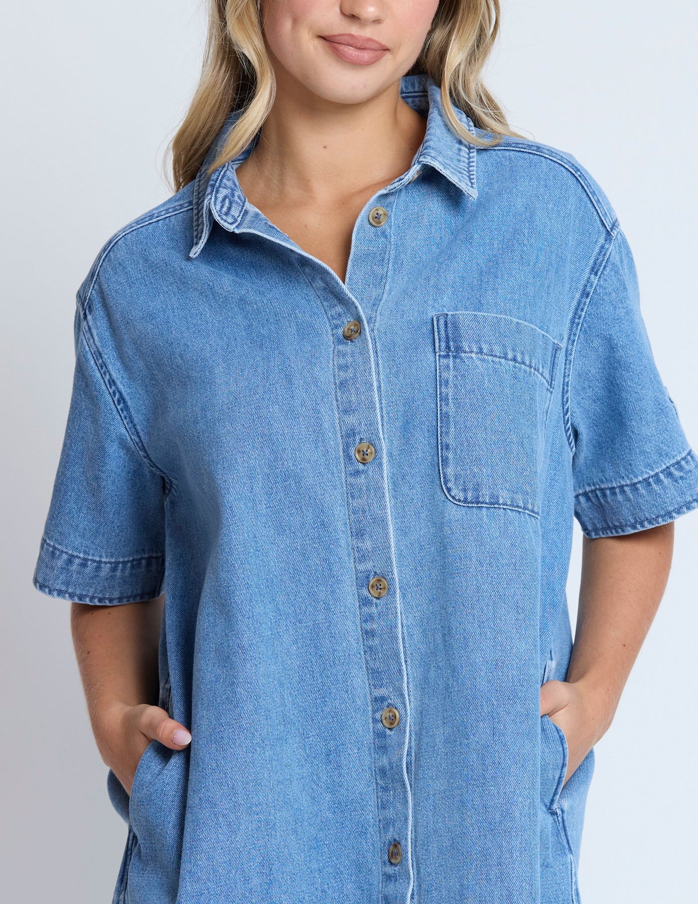 Vinnie Dress - Blue Denim