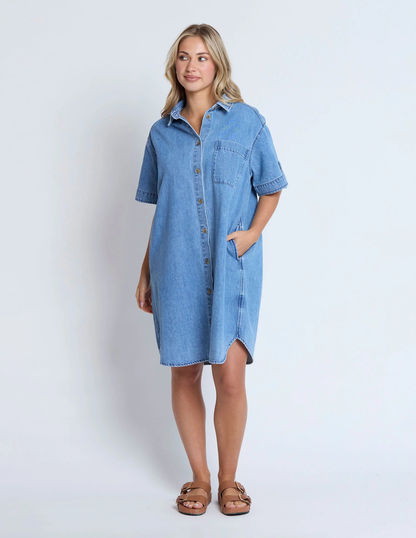 Vinnie Dress - Blue Denim