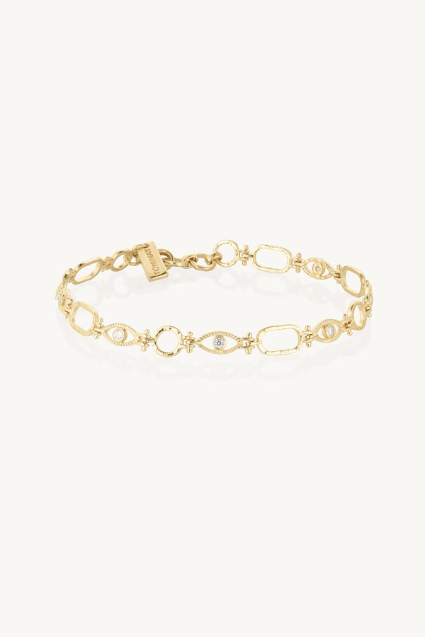 All Seeing Eye Bracelet - Gold