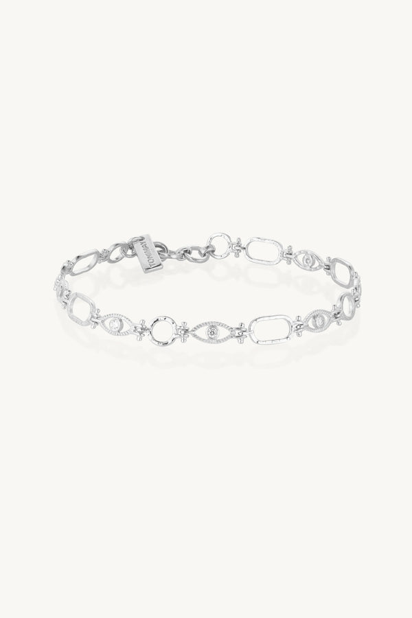 All Seeing Eye Bracelet - Silver
