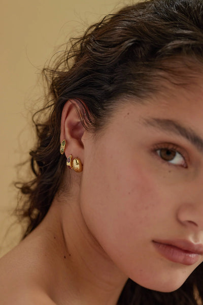 Eden Apatite Gold Huggies