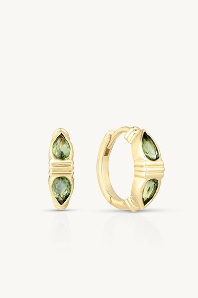 Eden Apatite Gold Huggies