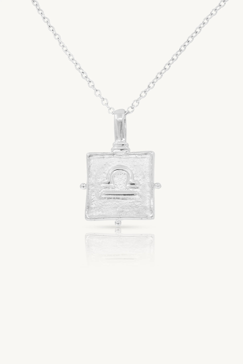 Libra Zodiac Necklace - Silver