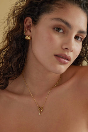 Sailor Clasp Gold Necklace