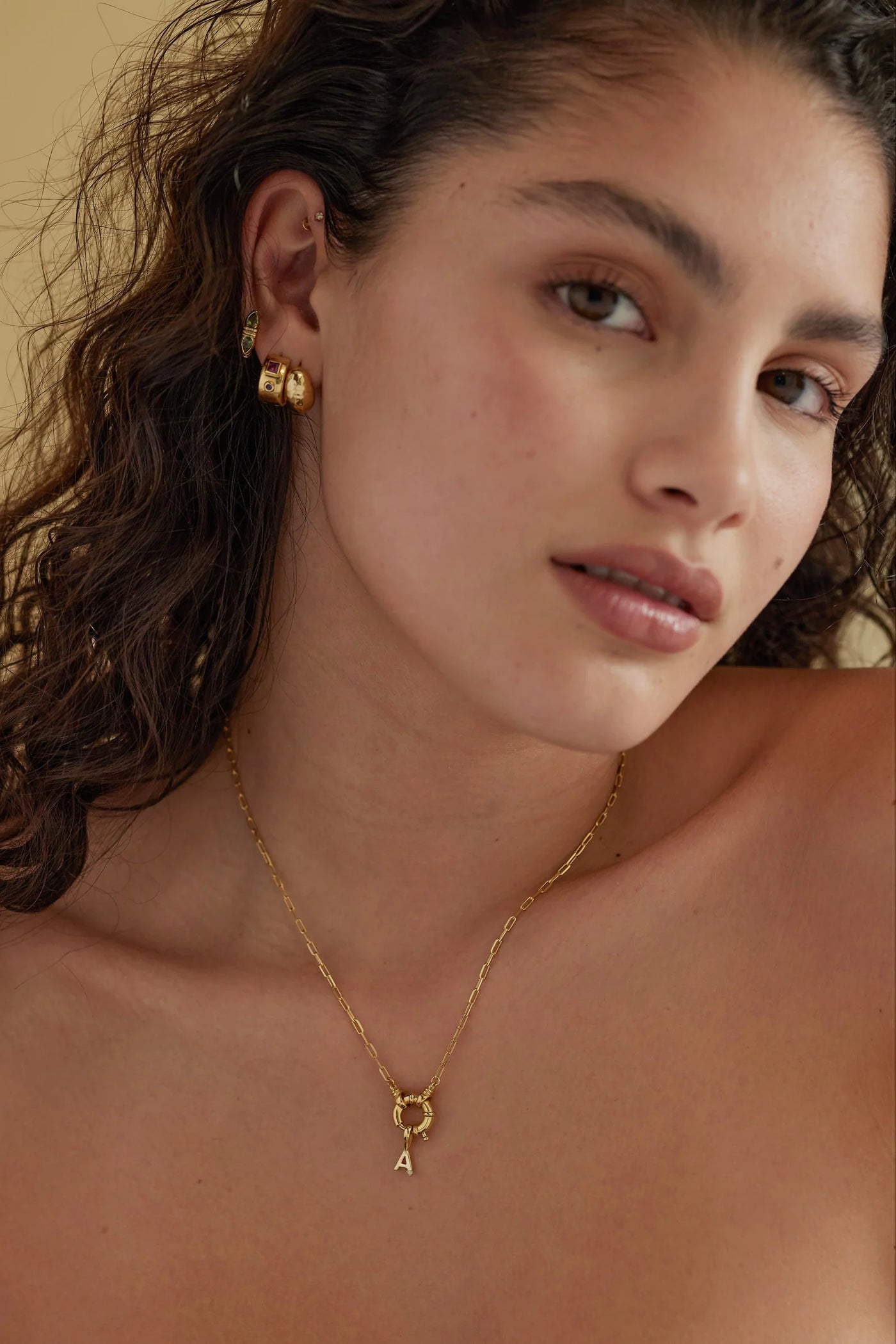 Sailor Clasp Gold Necklace