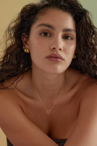 Sailor Clasp Gold Necklace