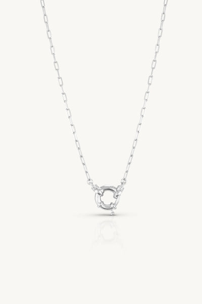 Sailor Clasp Silver Necklace