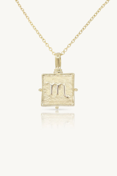 Scorpio Zodiac Necklace - Gold