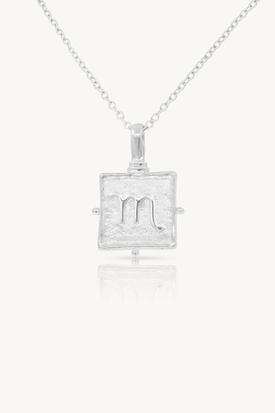 Scorpio Zodiac Necklace - Silver