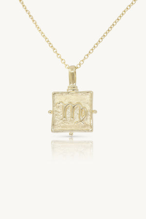 Virgo Zodiac Necklace - Gold